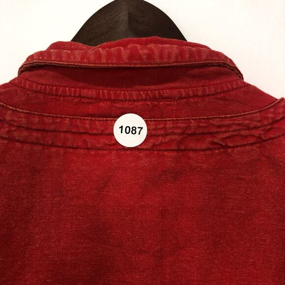 We The Free Womens Dahlia Utility Cotton & Linen Jacket Washed Red Size M - Picture 6 of 11